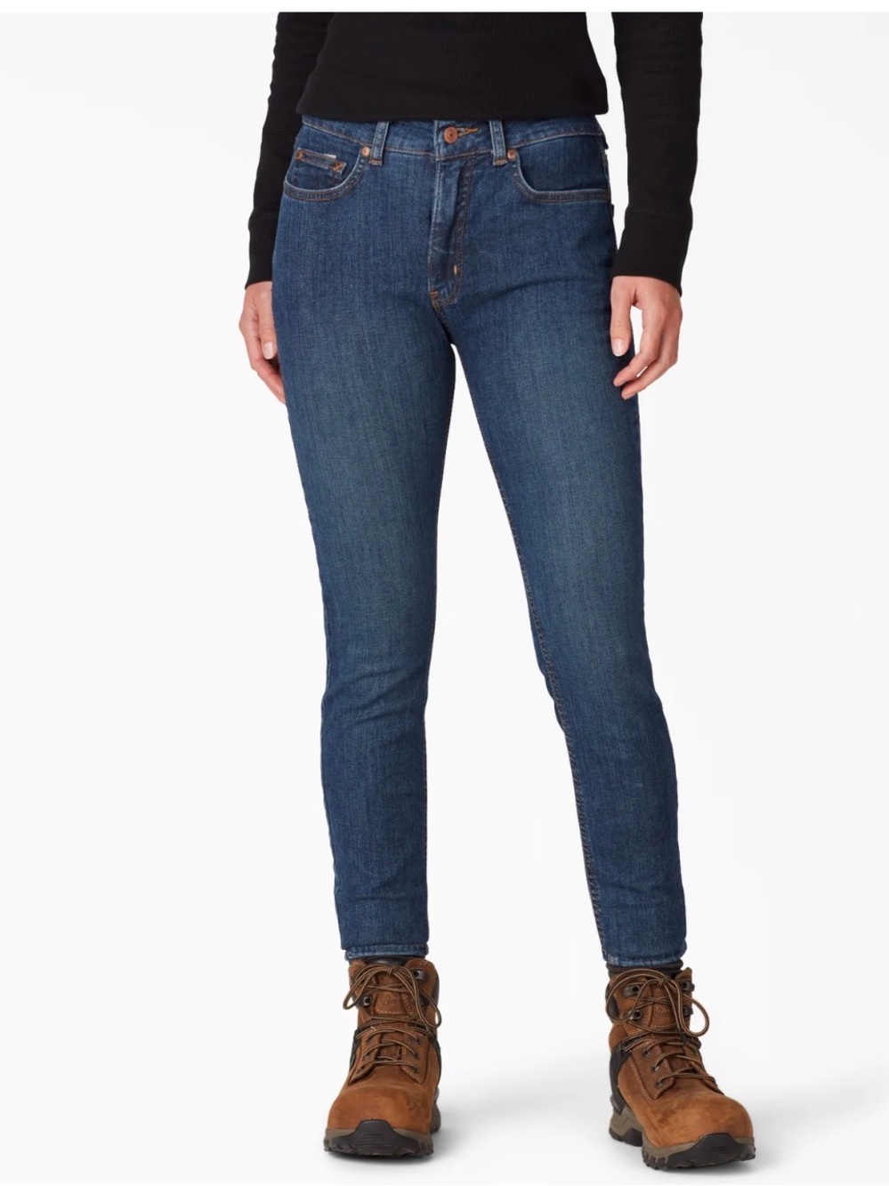 Dickies Women's Perfect Shape Skinny Fit Jeans - Picture 3 of 9